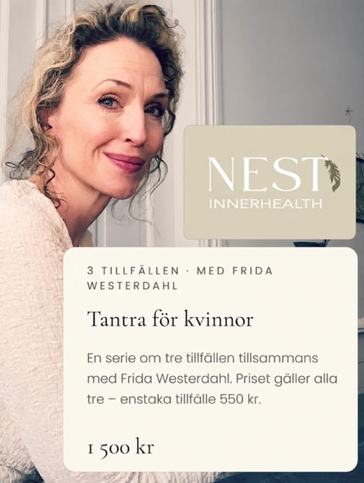 Promo-bild för werkstaden Tantra för kvinnor med Frida Westerdahl – tre tillfällen, 1 500 kr